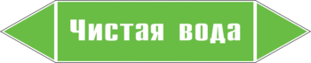 Маркировка трубопровода "чистая вода" (пленка, 126х26 мм) - Маркировка трубопроводов - Маркировки трубопроводов "ВОДА" - Магазин охраны труда ИЗО Стиль